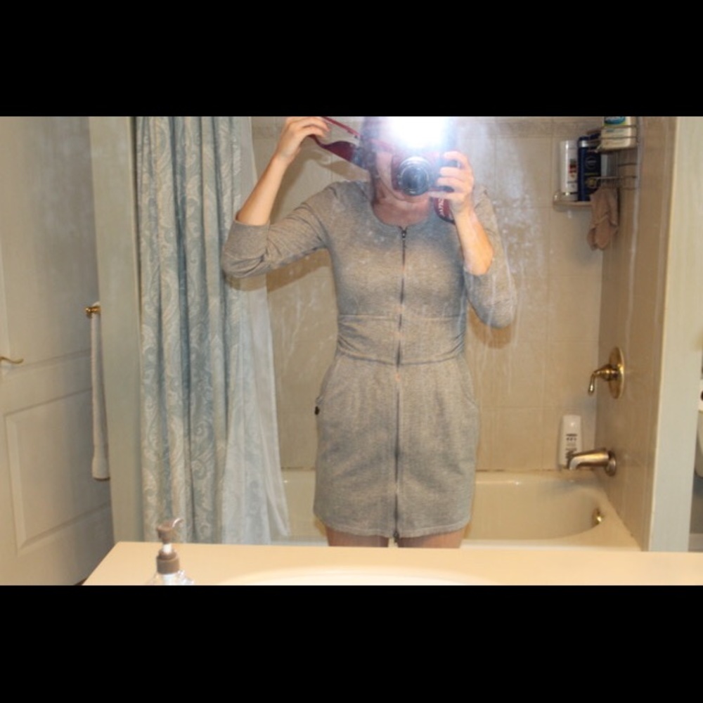 Gray zip up dress from Juicy Couture